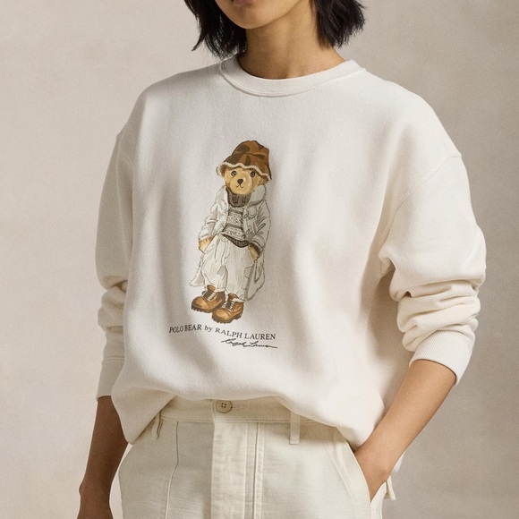 Polo Ralph Lauren Tops - Polo Ralph Lauren Polo Bear Sweatshirt XL Cream